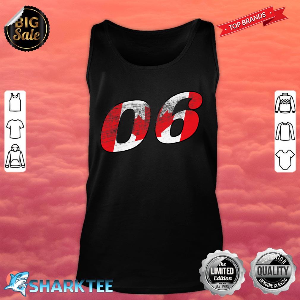 Sports number 06 Canada Vintage Style Tank Top