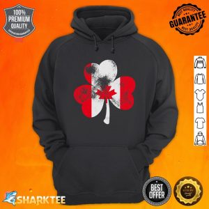 St. Patrick's Day Canadian Flag Shamrock Canada Flag Hoodie