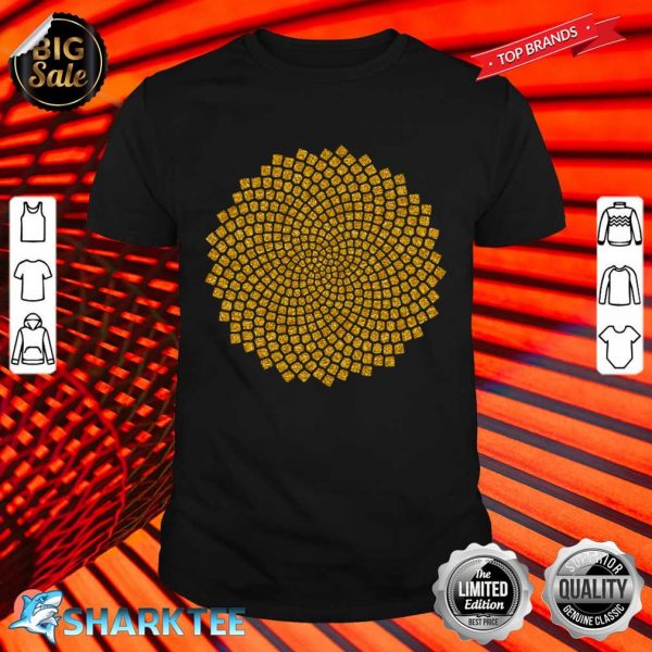 Sunflower Seed Fibonacci Spiral Golden Ratio Math Geometry Essential Shirt