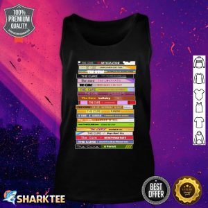 The Sounds of The Cure Retro 80s CD Stack Fan Art Tank Top