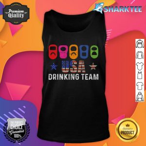 USA Drinking Team 4th Of July Funny Independence Day Tank top