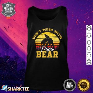 Vintage Don't Mess With Papa Bear Mothers Day Fathers Day Tank top