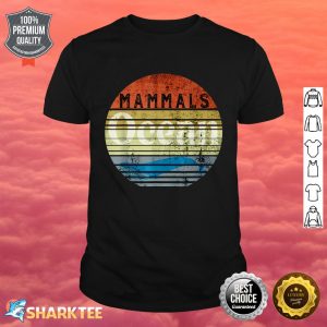 Vintage Whale Cute Ocean Mammals Funny Design Ocean Shirt