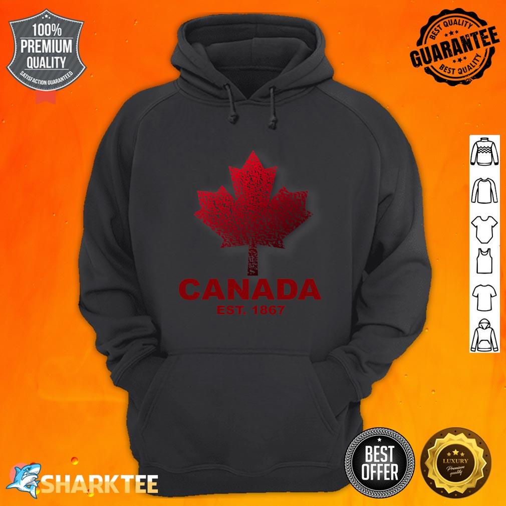 Womens Canada 150 Years Canadian Flag Est 1867 For Women Hoodie 