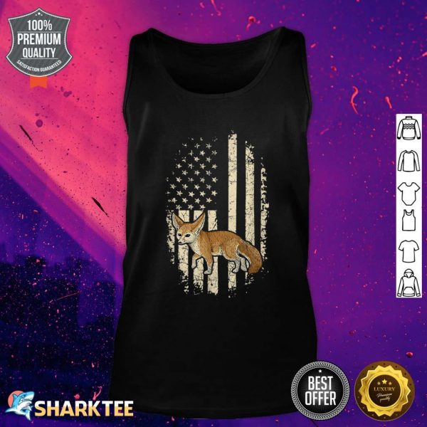 4th Of July Quote For A Patriotic Fennec Fox Lover Tank top