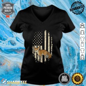 4th Of July Quote For A Patriotic Fennec Fox Lover V-neck