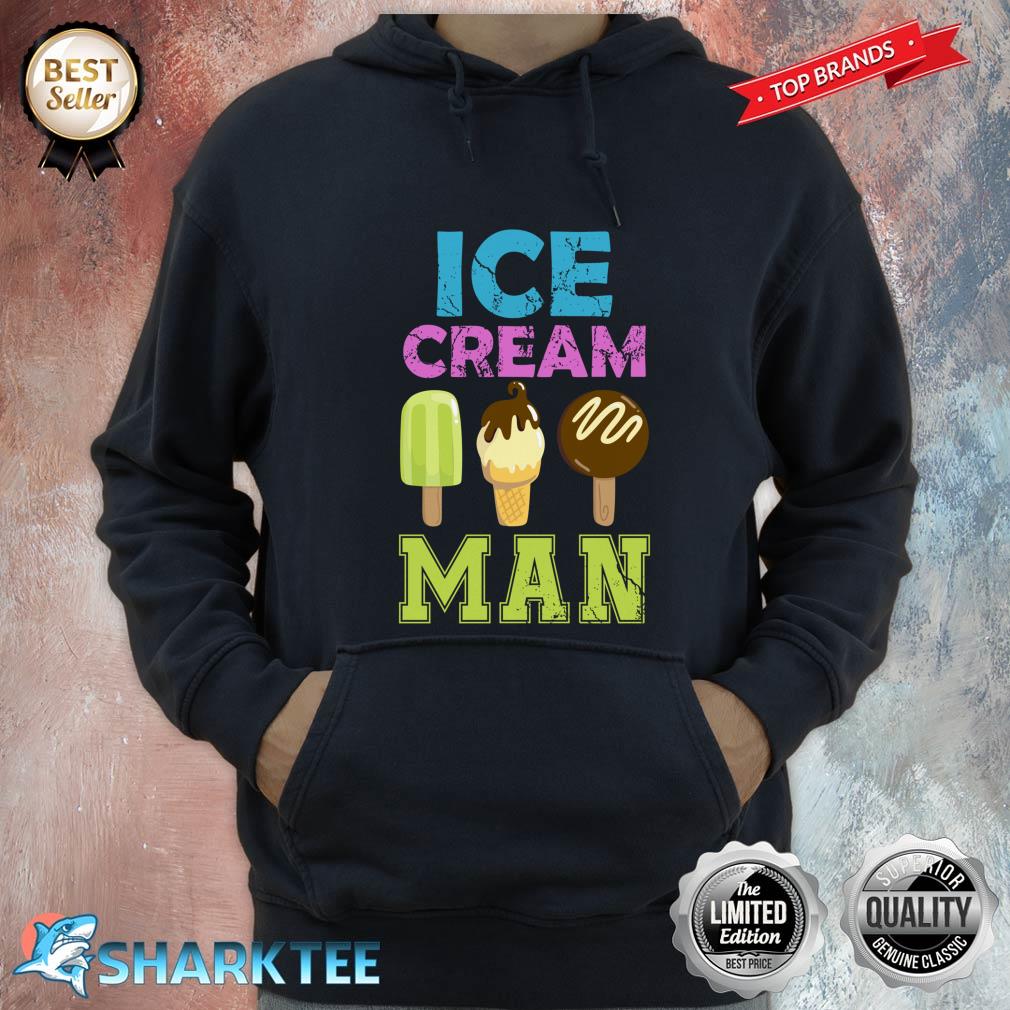 Ice Cream Man Funny Halloween Costume For Ice Cream Lover Hoodie