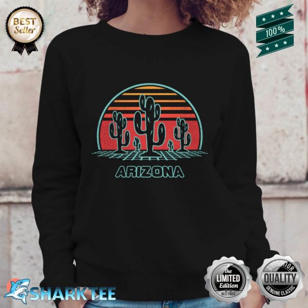 Arizona Retro Desert Sunset 80s Style Sweatshirt