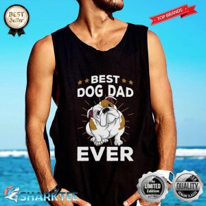 Best Dog Dad Ever Funny English Bulldog Mens Gifts Tank-top