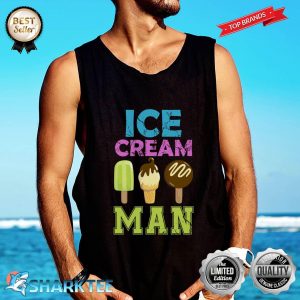 Ice Cream Man Funny Halloween Costume For Ice Cream Lover Tank-top