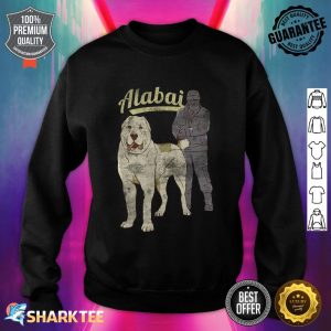 Alabai Dog Lovers Retro Style Men Women and Kids Apparel Sweatshirt