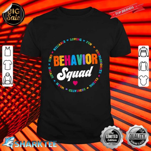 Behavioral Squad Specialist Behavior Analyst Therapist Crew Premium Shirt