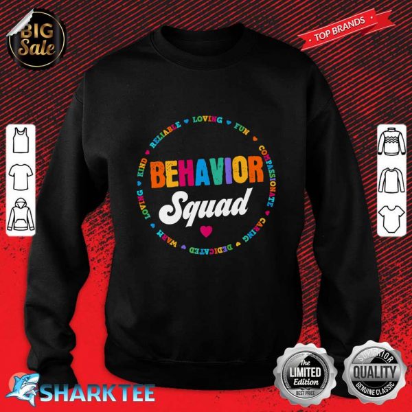 Behavioral Squad Specialist Behavior Analyst Therapist Crew Premium Sweatshirt