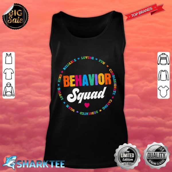 Behavioral Squad Specialist Behavior Analyst Therapist Crew Premium Tank Top