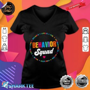 Behavioral Squad Specialist Behavior Analyst Therapist Crew Premium V-neck
