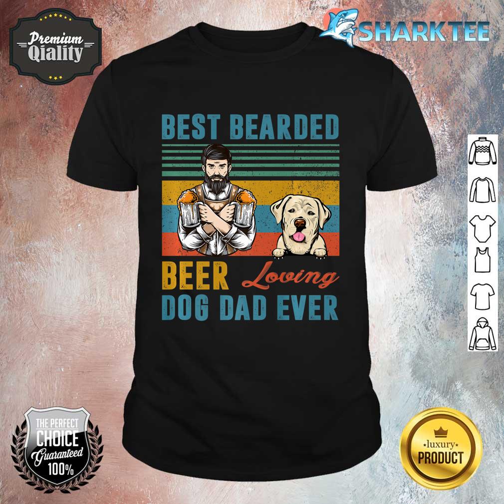 Best Bearded Beer Loving Dog Dad Ever Labrador Retriever Premium Shirt