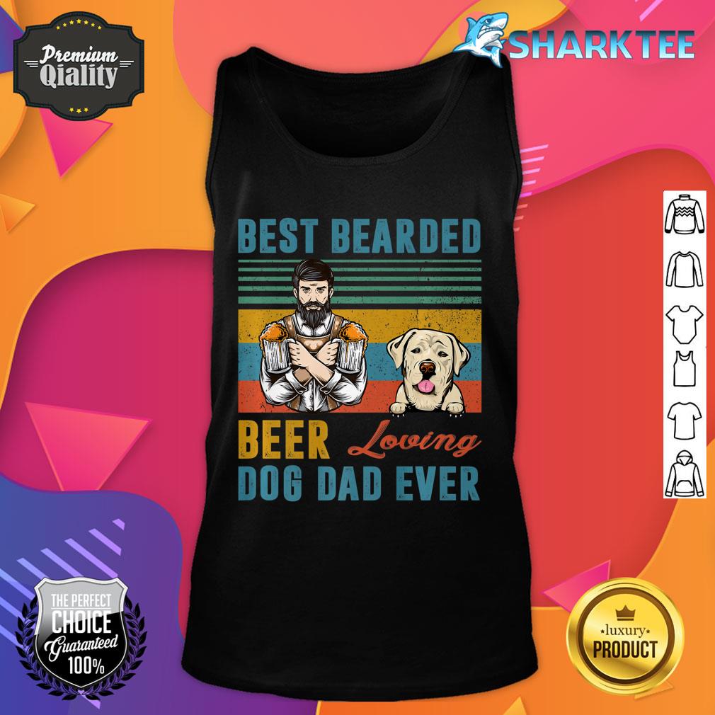 Best Bearded Beer Loving Dog Dad Ever Labrador Retriever Premium Tank Top