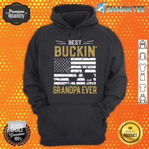 Best Buckin Grandpa Ever Funny Gift Deer Hunter Cool Hunting Hoodie