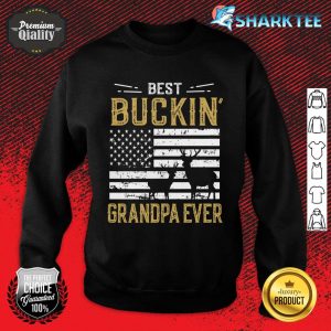 Best Buckin Grandpa Ever Funny Gift Deer Hunter Cool Hunting Sweatshirt