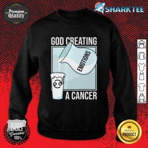 Cancer Facts Emotion Glass Astrology Horoscope Zodiac Sign Premium Sweatshirt