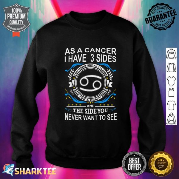 Cancer Star Sign Funny Astrology Zodiac Sweatshirt