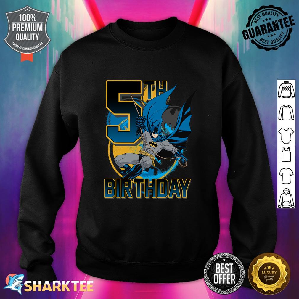 DC Comics Batman 5th Birthday Bat Swing Action Poster Sweatshirt