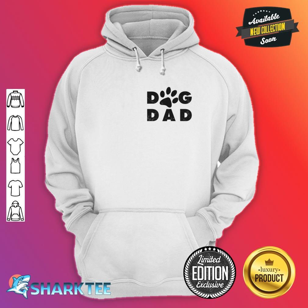 Dog Dad Classic Design Paw Gift Hoodie 
