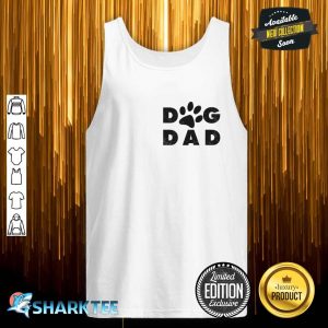 Dog Dad Classic Design Paw Gift Tank top
