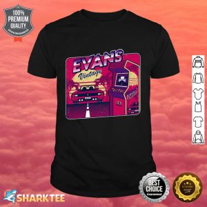 Evans Name Personalized Vintage Gamer 80s 90s Shirt