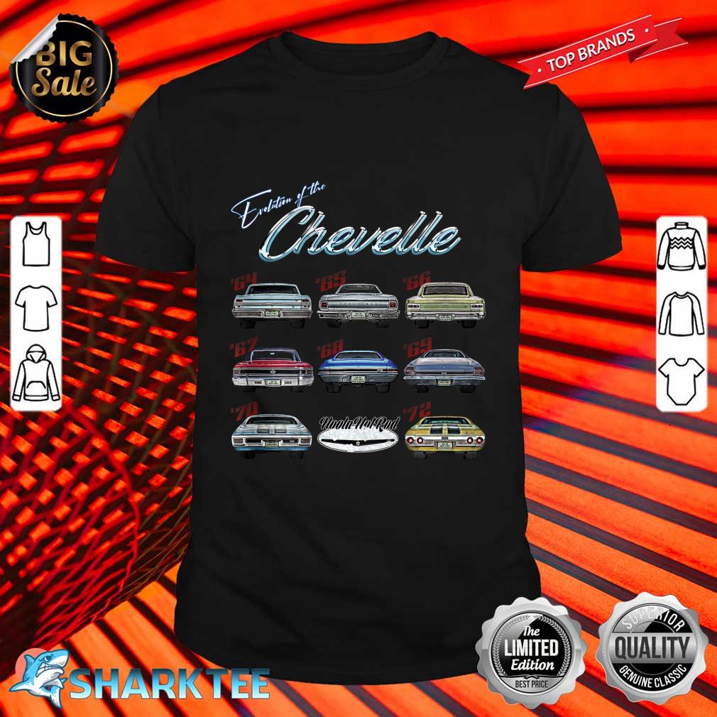 Evolution of The Chevelle Hotrod Muscle Car Shirt