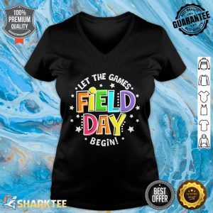 Field Day Let The Games Begin Kids Boys Girls Teachers V-neck