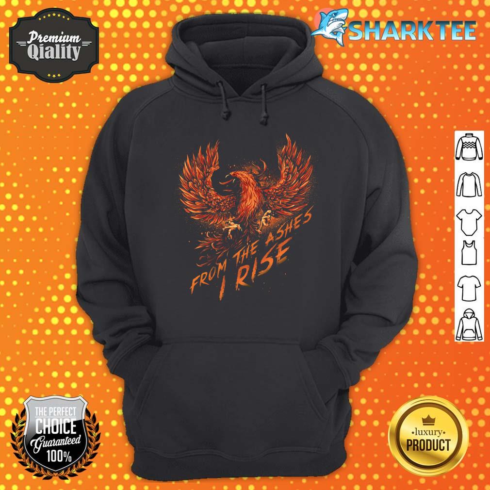 From the Ashes, I Rise Motivational Phoenix Hoodie 