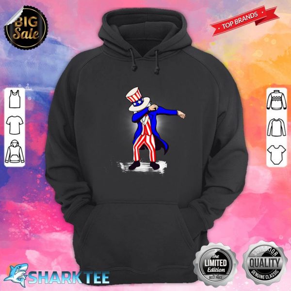 Funny Dabbing Uncle Sam Independence Day 4th of July Hoodie