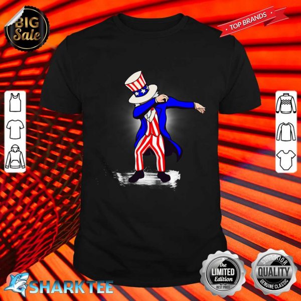 Funny Dabbing Uncle Sam Independence Day 4th of July Shirt