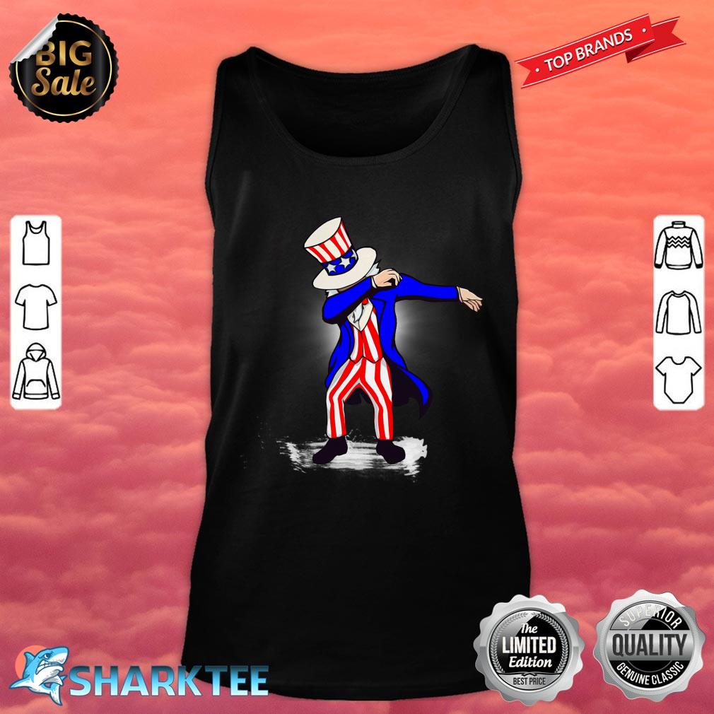 Funny Dabbing Uncle Sam Independence Day 4th of July Tank top