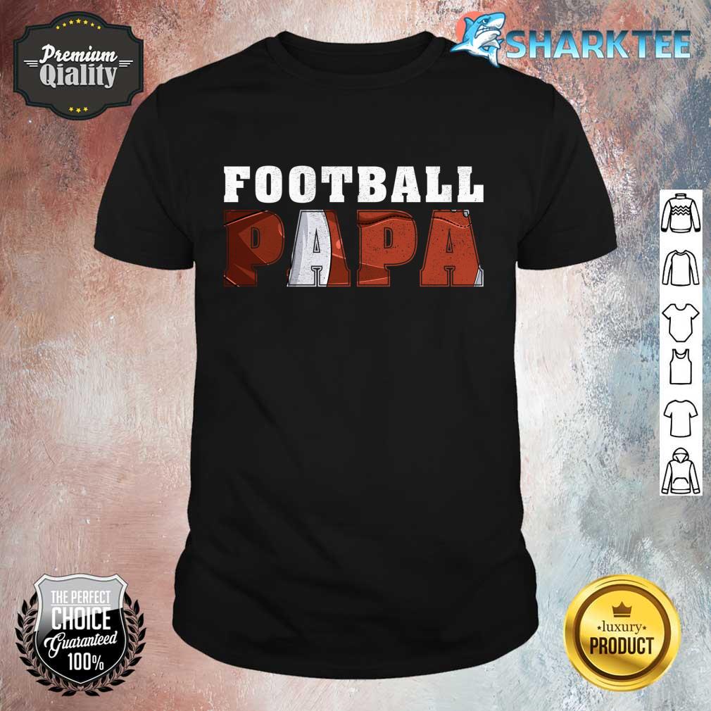 Funny Vintage Style Football Papa Father's Day Shirt