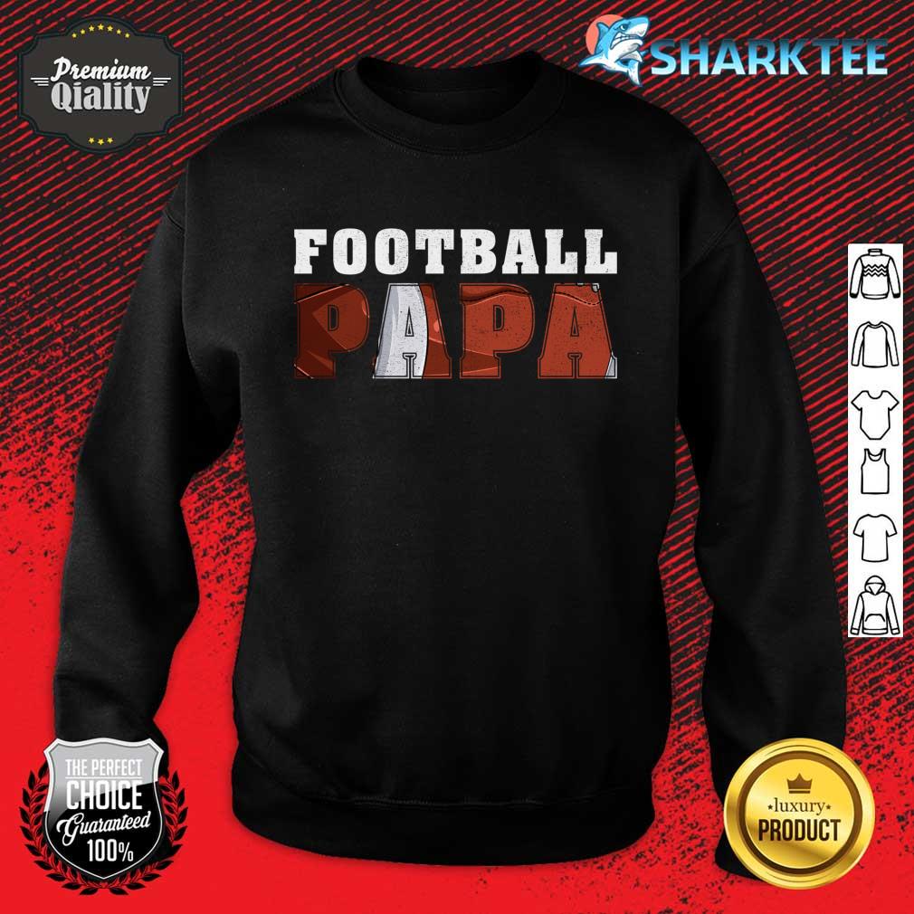 Funny Vintage Style Football Papa Father's Day Sweatshirt