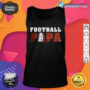 Funny Vintage Style Football Papa Father's Day Tank Top