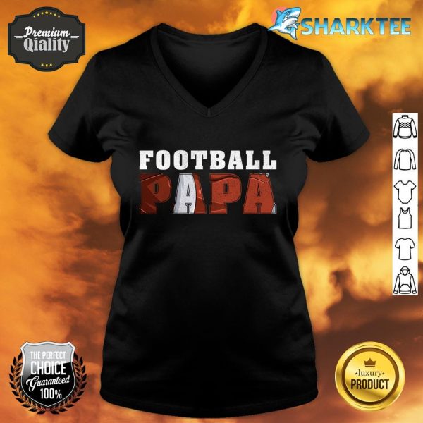 Funny Vintage Style Football Papa Father's Day V-neck