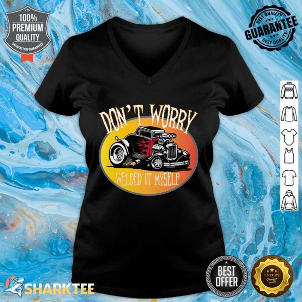 Funny Welding For Hot Rod Coupe For DIY Builders And Welders V-neck
