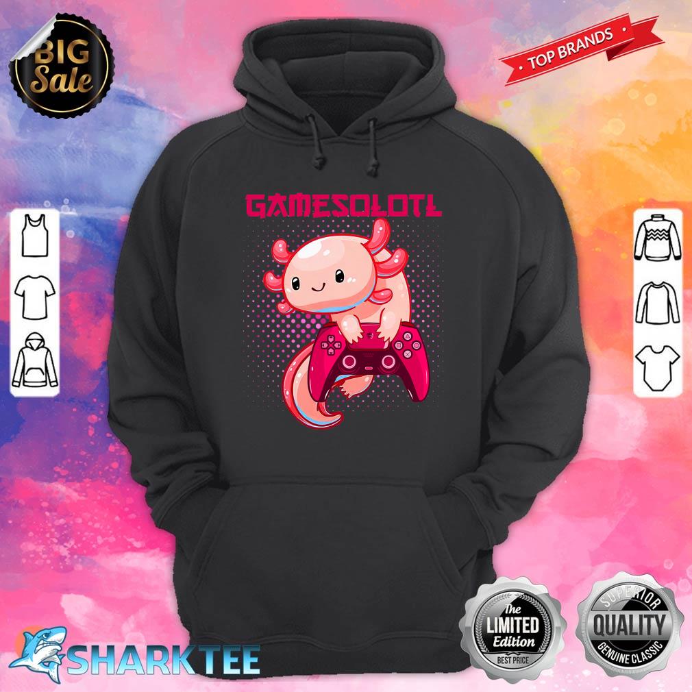 Gamer Axolotl Lover Cute Axolotl Gaming Video Gamer Gifts Hoodie 