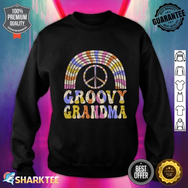Groovy Grandma 70s Aesthetic Nostalgia 1970's Retro Grandma Sweatshirt