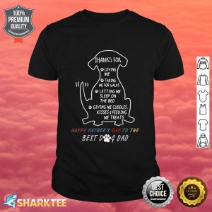 Happy Fathers Day Dog Dad Shirt