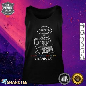 Happy Fathers Day Dog Dad Tank Top