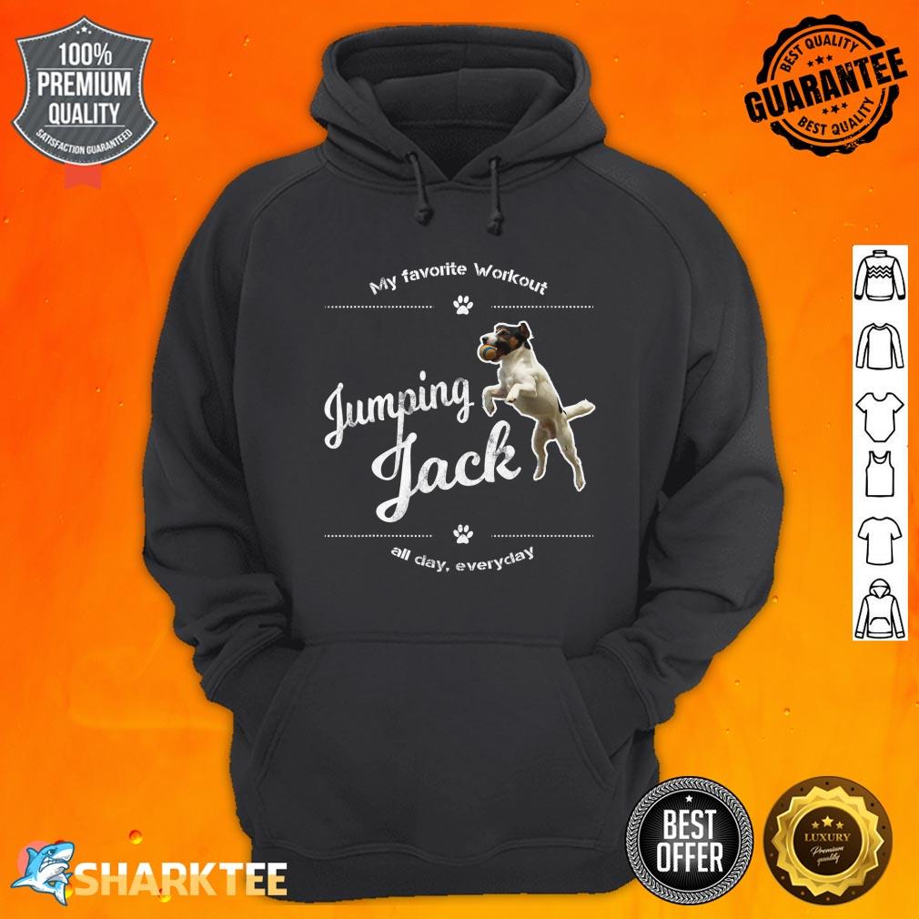 Jack Russell Terrier Dog Jumping Jack Tee Funny Gift Hoodie