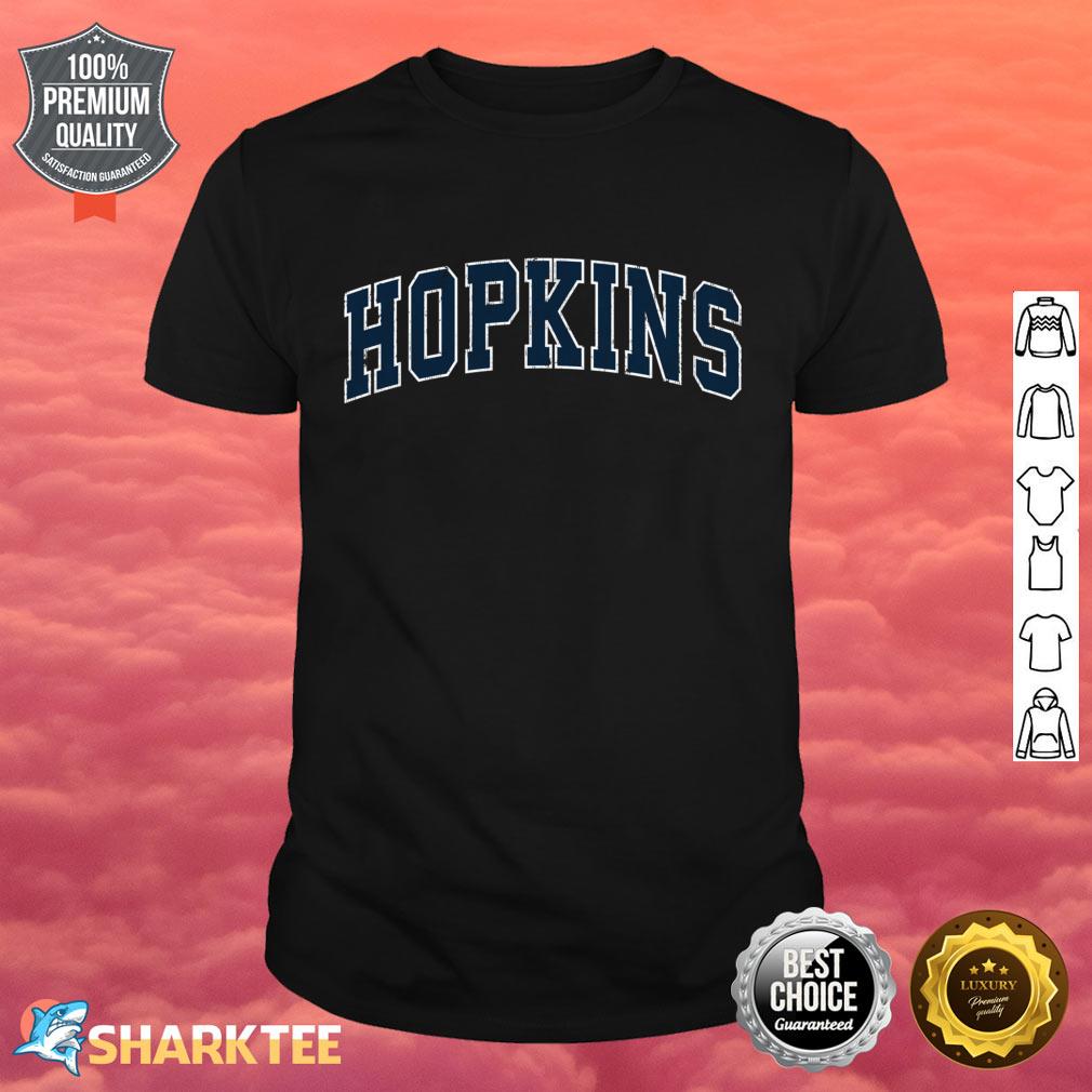 Hopkins Minnesota MN Vintage Sports Design Navy Design Shirt