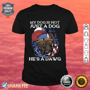 International Dog Day Funny Dog Pug Lovers USA Flag Shirt