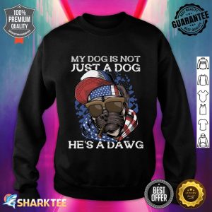 International Dog Day Funny Dog Pug Lovers USA Flag Sweatshirt