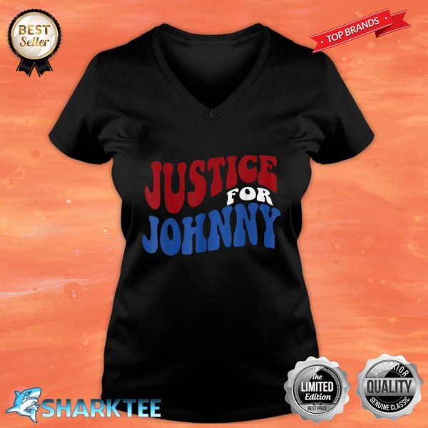 Justice for Johnny V-neck