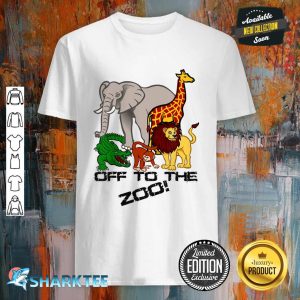 Kids Off To The Zoo Animal Boys Girls Child Trip Vacation Shirt